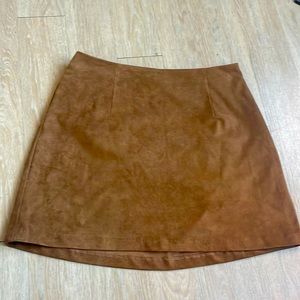 Chic little vegan suede skort from A&F